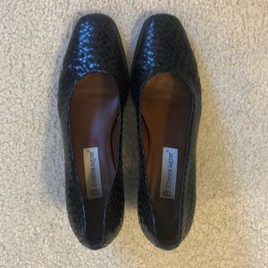 Etienne Aigner Black Woven Milan pumps, 9N, 2-in heel